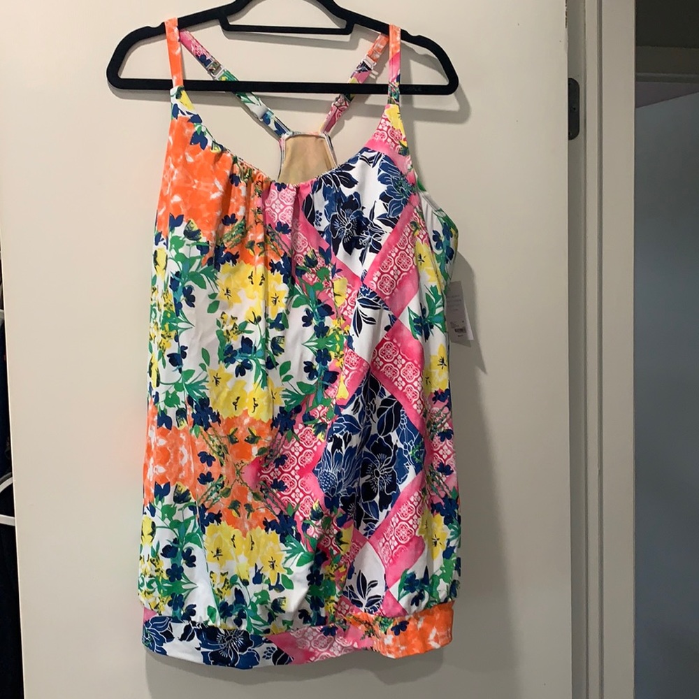 Plus size Cacique tankini top